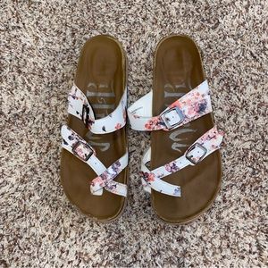Womens floral sandals